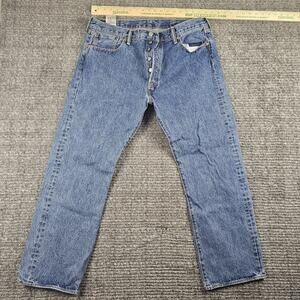 Levi's Mens Straight Jeans Blue Sz 38w X 29l Rarely Worn Smoke Pet Free 5 Button